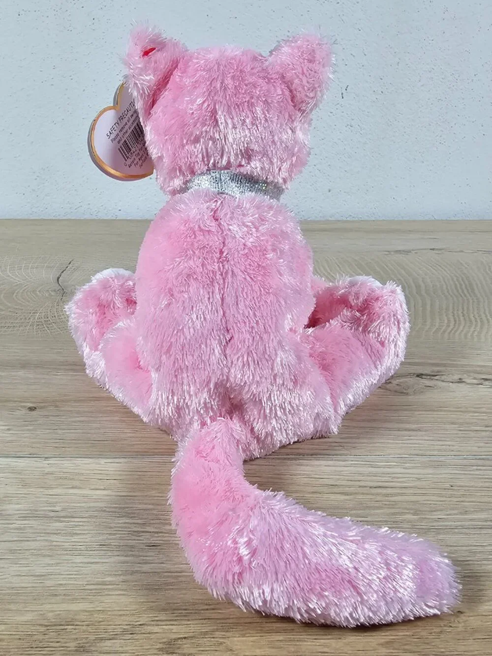 Ty Beanie Babies Carnation Cat Beanbag Plush Toy Pink with Tags Vintage 2002